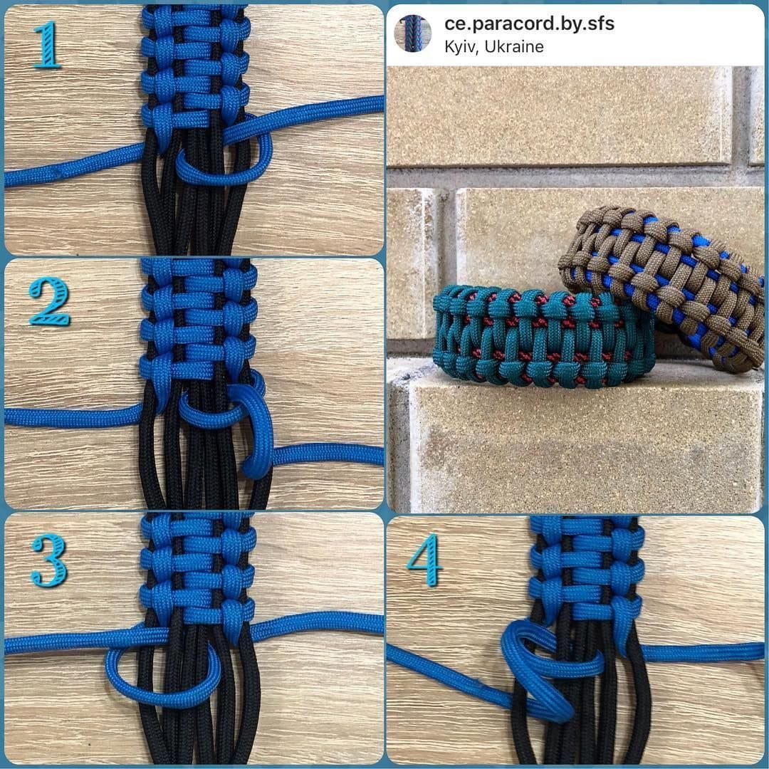 Как сделать браслет косичку из шнурков
