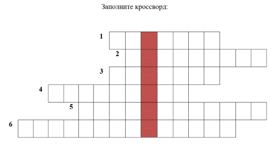 Кроссворд по труду "Правила чтения сборочных чертежей"