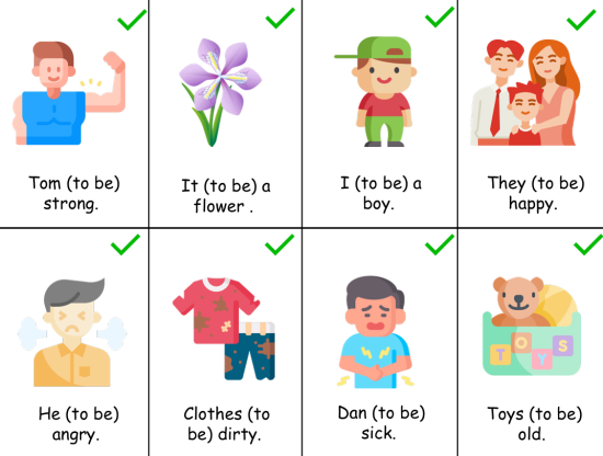 Глагол "to be" карточки ( positive, negative, interrogative)