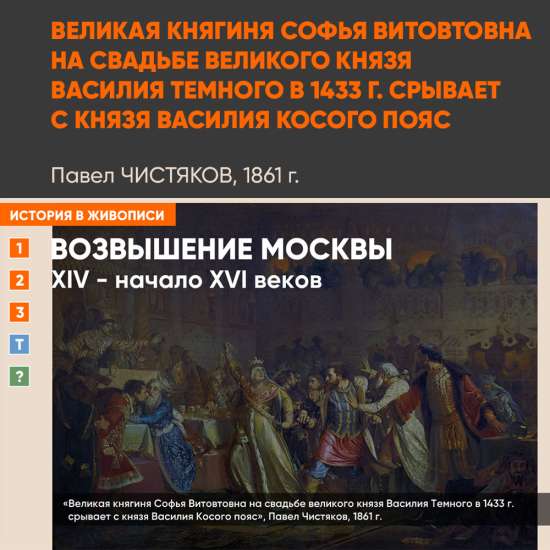 Картина - Софья Витовтовна на свадьбеВасилия Темного