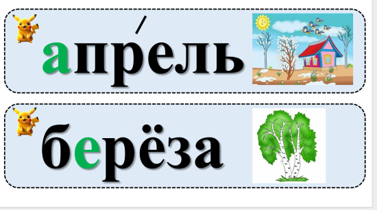 Карточки со словарными словами по русскому языку 2 класс УМК "Школа России"