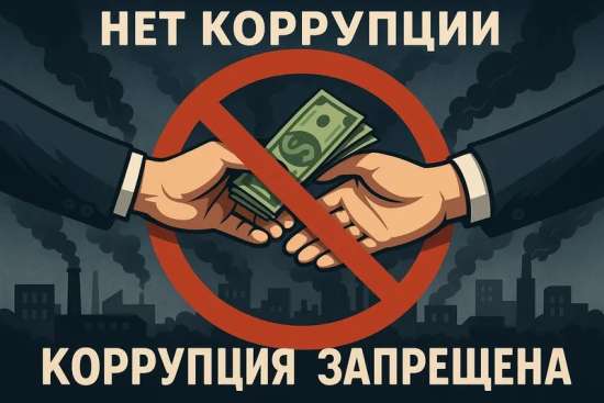 Плакат "Нет коррупции"