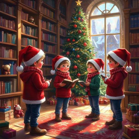 Сценарий новогоднего утренника:Тайна новогодней библиотеки, или Похищенное время