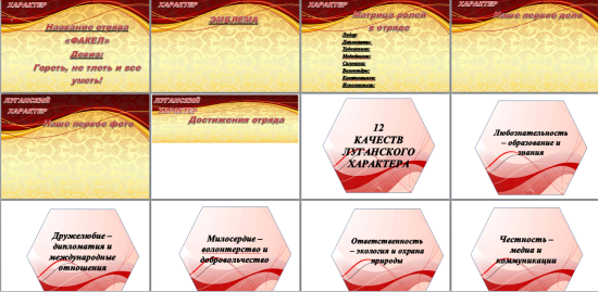 Классный уголок "Луганский характер"