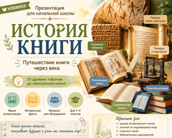 Презентация на тему "История книги"
