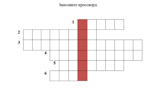 Кроссворд по труду "Построение геометрических фигур в САПР"
