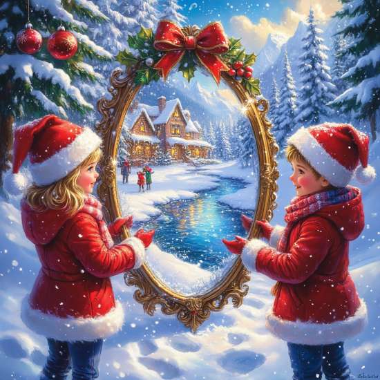 Сценарий новогоднего утренника:Волшебное зеркало: Новогодний спектакль наоборот!