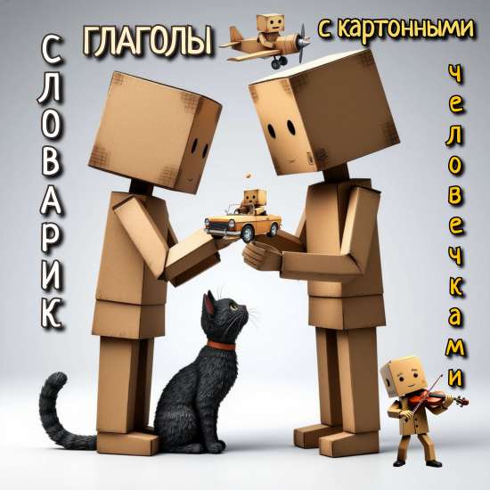 Словарь глаголов для дошкольников "Словарик глаголов с картонными человечками"