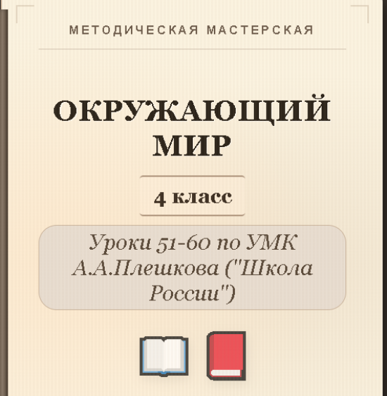 Окружающий мир. 4 класс. Конспекты уроков 51-60
