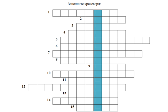 Кроссворд по труду "Конструирование робота"