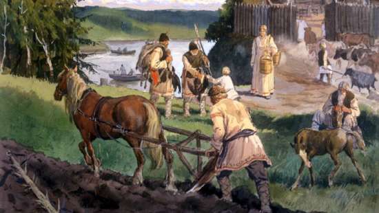 План - конспект урока на тему "Восточные славяне и их соседи"