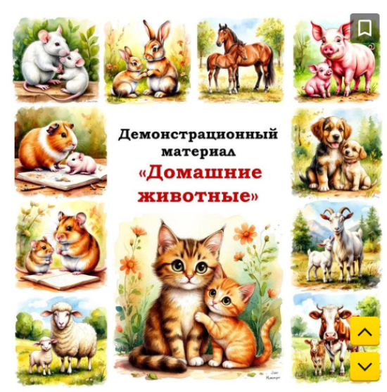 Демонстрационный материал "Домашние животные"