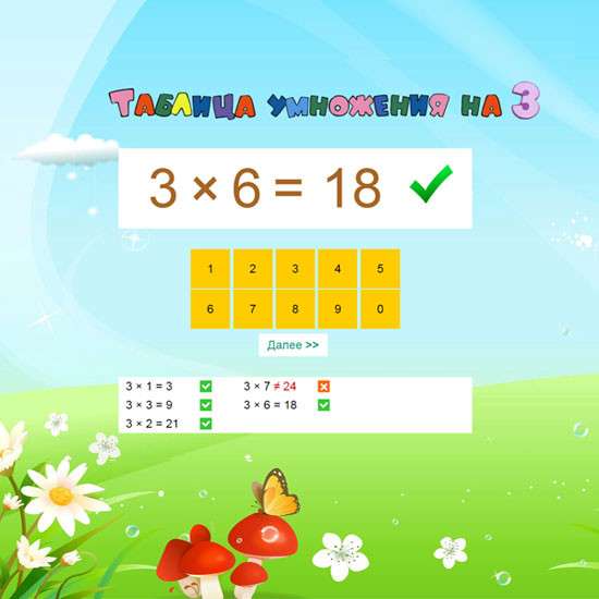 Сборник математических тренажеров для 1-4 классов "Таблица умножения"