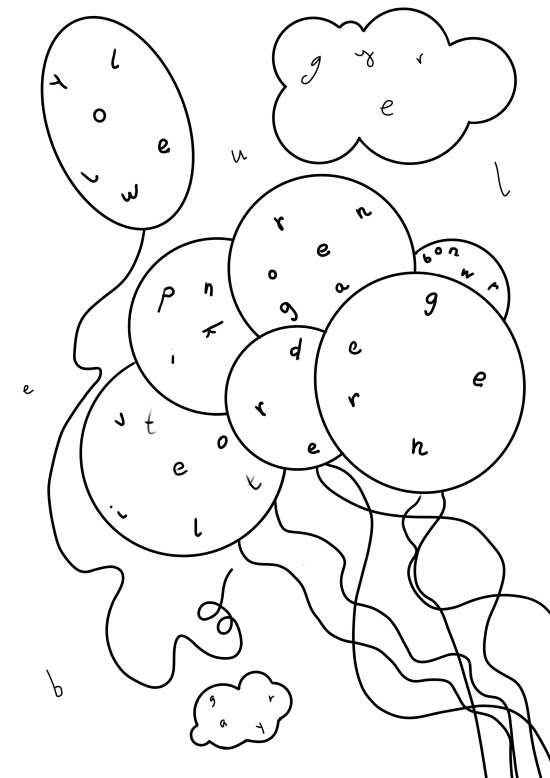 Цвета. Обучающая раскраска для малышей (английский A1)