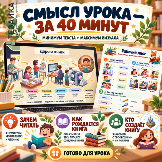 Комплект «Зачем человеку читать» | Разговоры о важном, 2 класс
