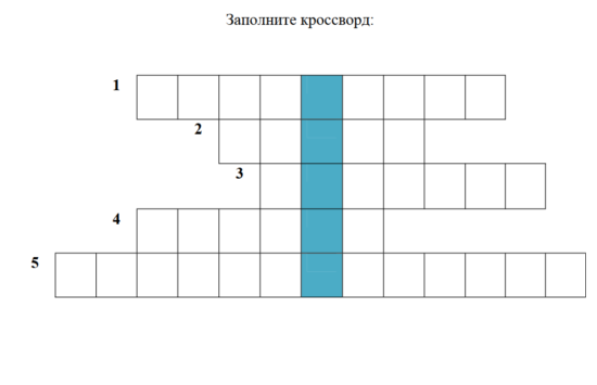 Кроссворд по окружающему миру "Мир животных: птицы"