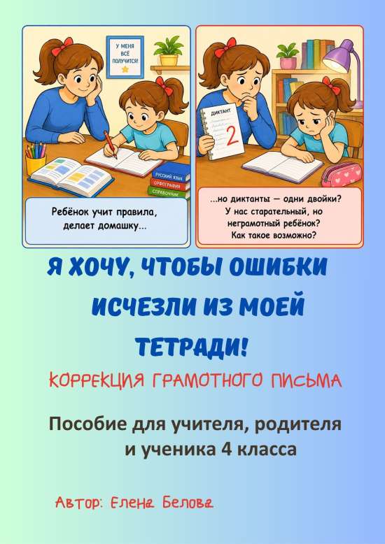 "Я хочу, чтобы ошибки исчезли из моей тетради!" Коррекция грамотного письма 4 класс