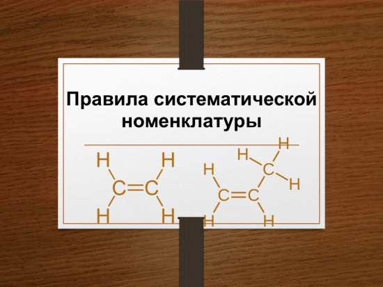 Презентация по химии «Правила систематической номенклатуры»
