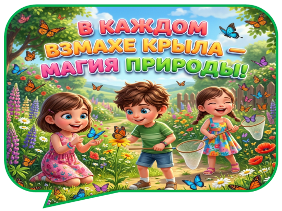 🦋 Речевые облачка "День бабочек. 19 июня" (9 шт.)