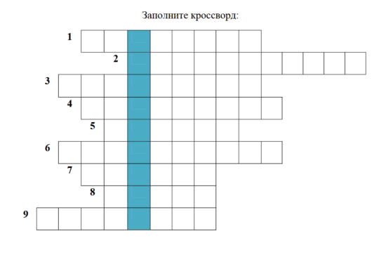 Кроссворд по труду "Электронные устройства. Контроллер, двигатель"