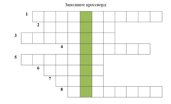 Кроссворд по труду "Создание изображений в графическом редакторе"