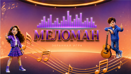 🎤 Экранная игра для детей и взрослых «Меломан»