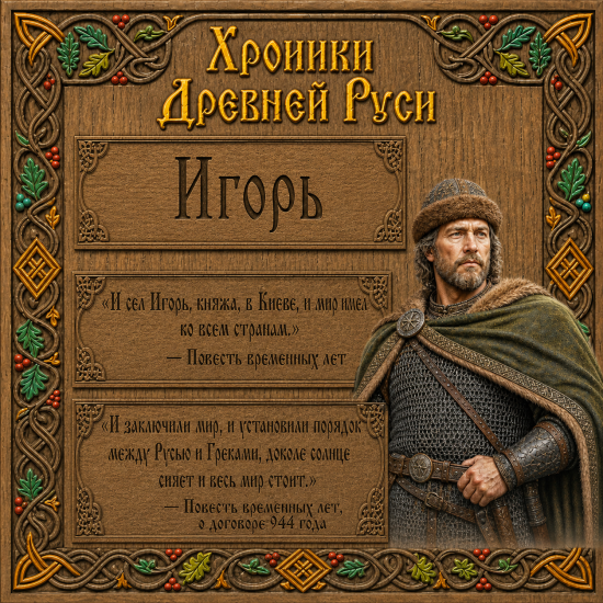 Правление Игоря: таблица-тренажёр для урока и командной игры