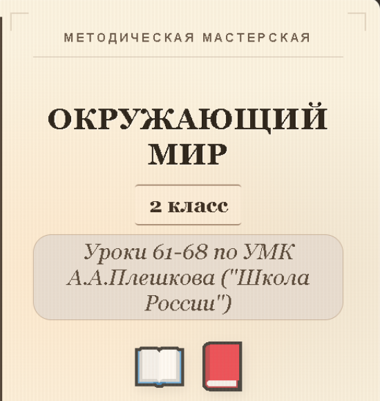 Окружающий мир. 2 класс. Конспекты уроков 61-68