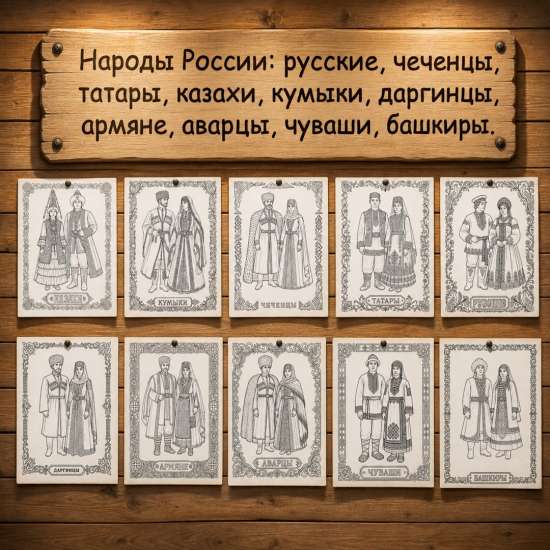 Раскраски "Народы России"