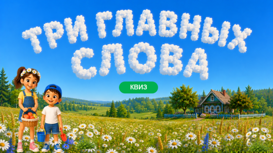 ❤ Квиз ко Дню семьи, любви и верности «Три главных слова»