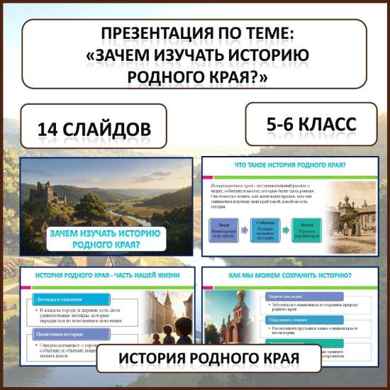 Презентация по истории Родного края по теме: «Зачем изучать историю родного края?»