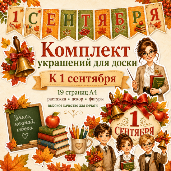 Оформление доски, кабинета к 1 сентября