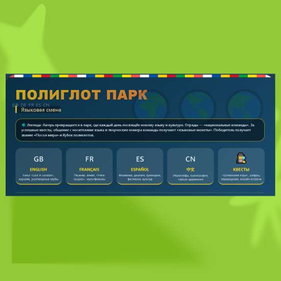 Языковая программа летнего лагеря "Полиглот Парк"