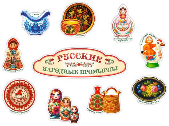 Папка-передвижка "Народные промыслы России".