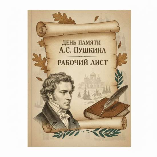 Рабочий лист ко дню памяти А.С. Пушкина