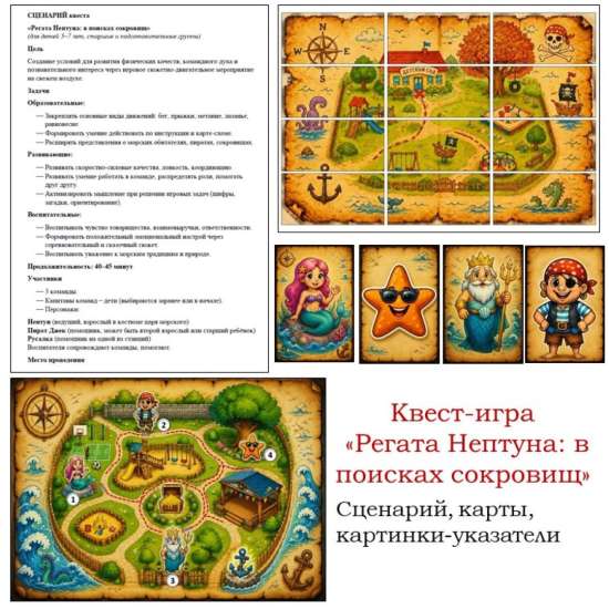 Сценарий квест-игры «Регата Нептуна: в поисках сокровищ»