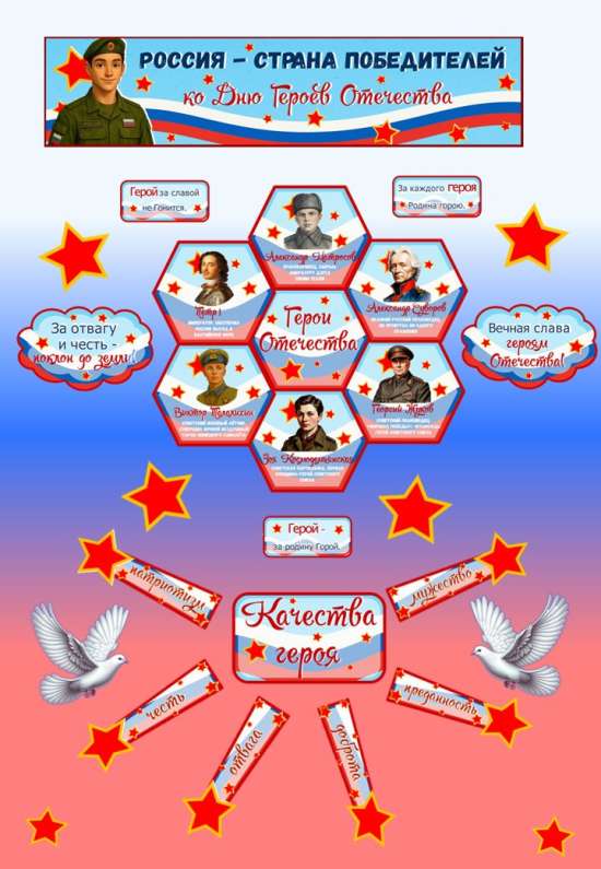 Оформление "День героев Отечества" (9 декабря)