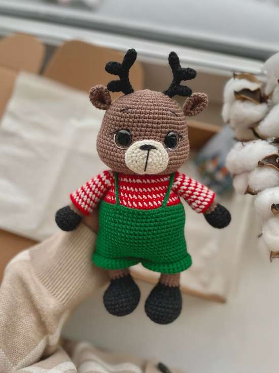 Мастер класс по вязанию крючком оленя