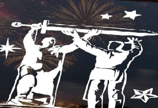 Распечатка для украшения окон "Путь к Победе"