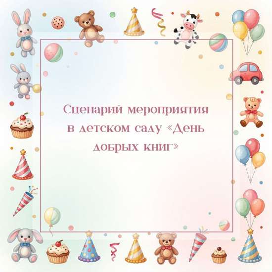 Сценарий мероприятия в детском саду «День добрых книг»