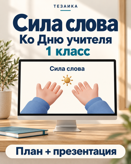 Комплект к уроку «Сила слова. Ко Дню учителя» | Разговоры о важном, 1 класс