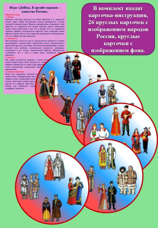 Игра «Доббль. В дружбе народов – единство России».