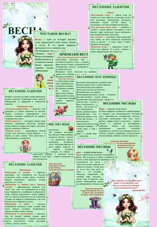 Папка-передвижка «Весна»