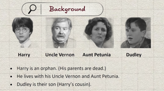 Harry Potter. Comprehension and discussion