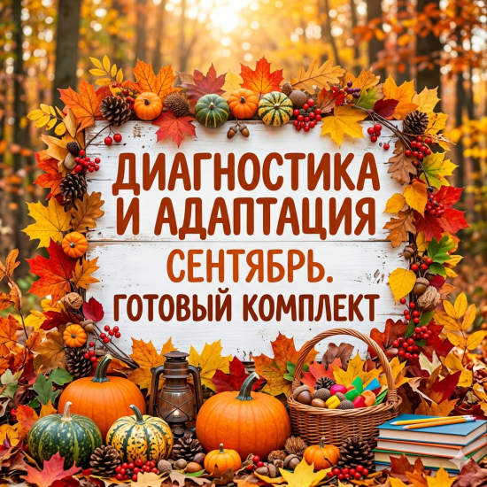 Мега-комплект для ДОУ «Успешный старт»: Диагностика, адаптация и сплочение группы (Сентябрь)