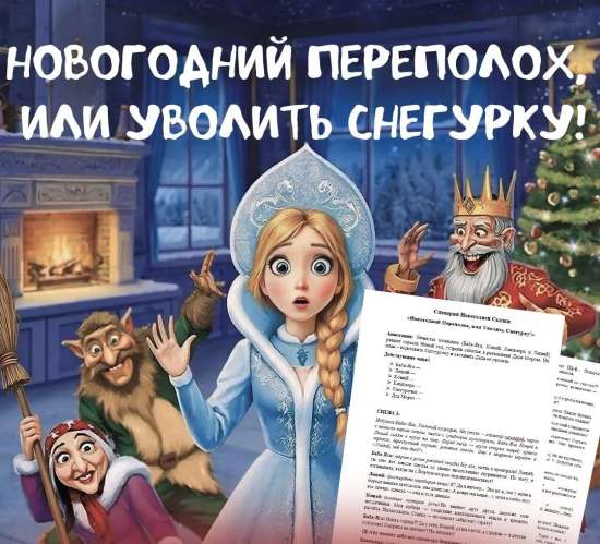 Сценарий Новогодней Сказки «Новогодний Переполох, или Уволить Снегурку!»