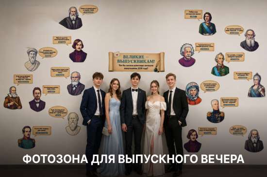 ✨ Фотозона «Великие — выпускникам!» для Выпускного вечера