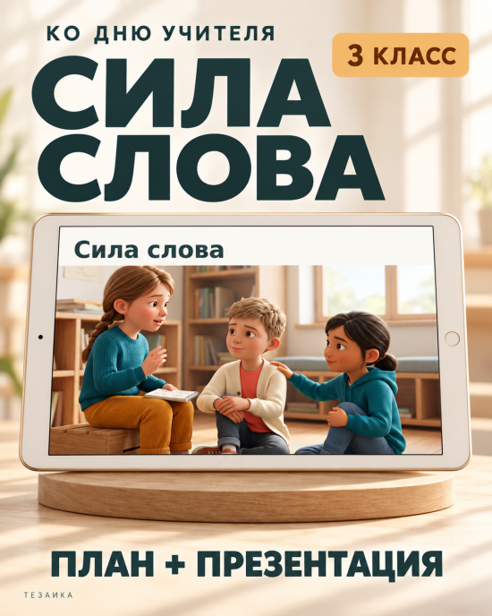 Комплект к уроку «Сила слова. Ко Дню учителя» | Разговоры о важном, 3 класс