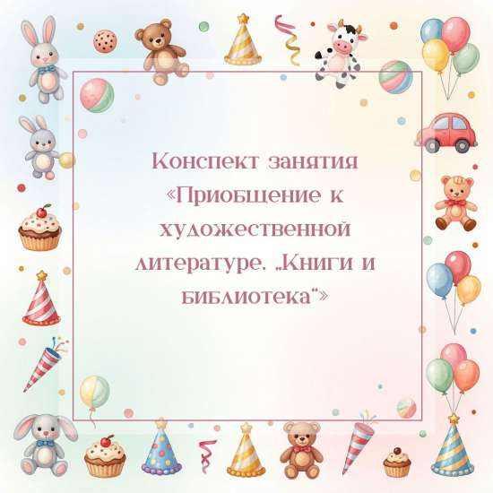 Конспект занятия «Приобщение к художественной литературе. „Книги и библиотека“»