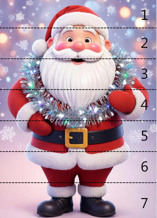 Разрезные пазлы в новогоднем стиле.